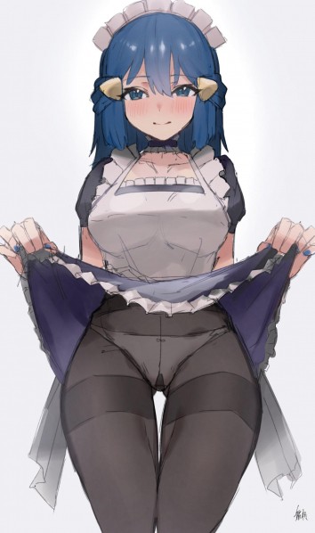 Maid In Stockings Showing Off Genshin Impact Hentai