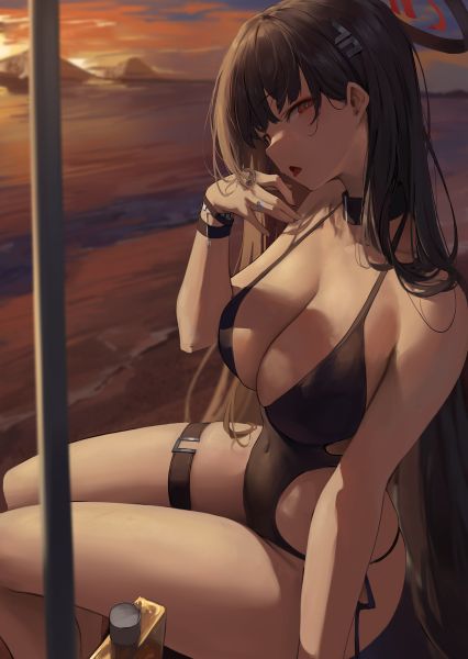 Rio At The Beach Blue Archive Genshin Impact Hentai