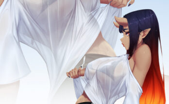 Sexy oni made even sexier with the see through shirt hentai 19