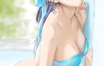 Komi looking cute in her bikini hentai 9