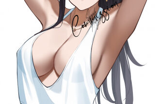 Komi tying her Hair hentai 7