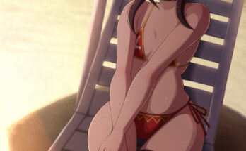 Megumin "a day at the beach" [ぽんぽんまる ] (KonoSuba) hentai 1