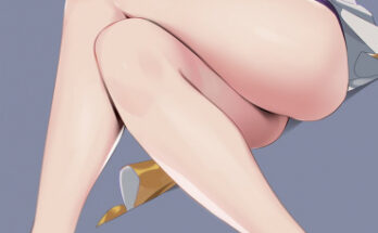 Mujina showing off her legs hentai 5