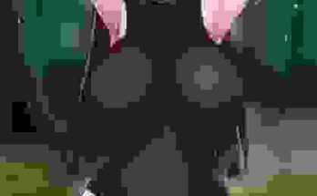 Fishnet bodysuit Hinata hentai 17