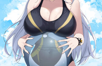 Black Competition Swimsuit hentai 21