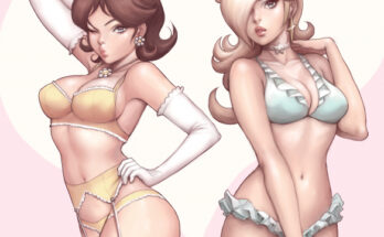 Princess Daisy and Rosalina [Mario] (Jasmine Darnell) hentai 9