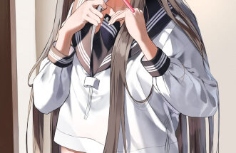 Preparing for school in the morning hentai 11