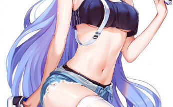 Thighs + midriff hentai 11
