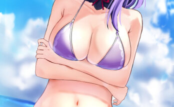 At the beach with Ei hentai 1
