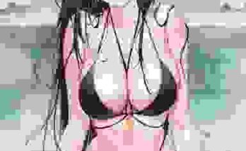Black Swimsuit hentai 3