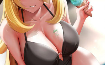 Cynthia by the poolside hentai 15