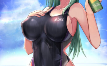 Love a tight swimsuit hentai 1