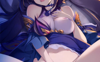 Keqing fingering herself hentai 21