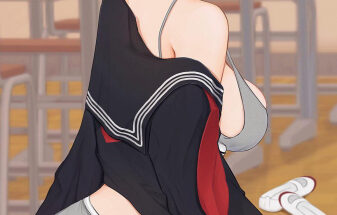 School girl undressing hentai 9