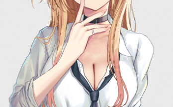 Marin curiously staring at your dick. hentai 19