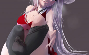 It's so hot... I guess I'll have to take these off! hentai 9