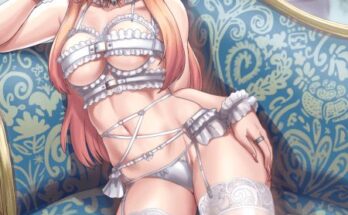 Marin Kitagawa's white lingerie hentai 15