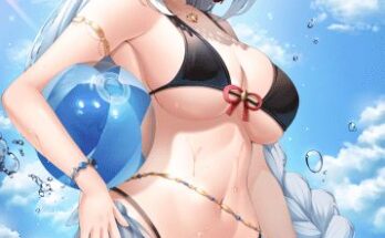 Shenhe in the water with beach ball on Valentine's Day (SSONG2) [Genshin Impact] hentai 5