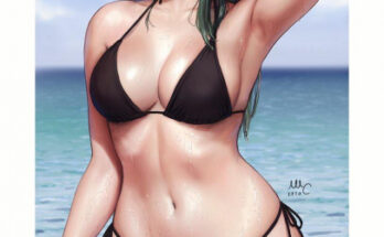 Goth GF at the beach hentai 13