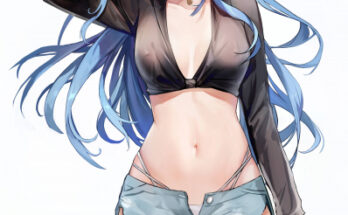 Ripped Denim Shorts hentai 7