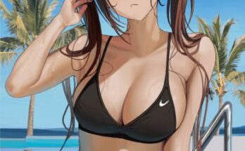 At the pool with her~ [Original] hentai 1