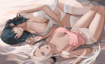 Edelgard & Byleth in lingerie hentai 1