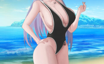 Yuna at the Beach hentai 17