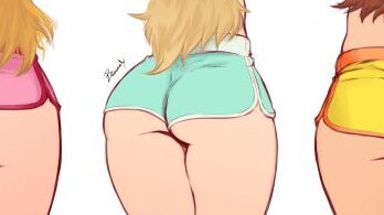 Princess booty trio (BawdyArt) [Super Mario Bros] hentai 5