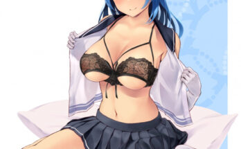 Urakaze showing off her lingerie (Wa) [KanColle] hentai 5