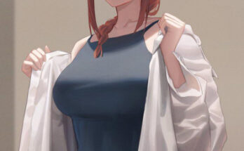 Swimsuit Makima hentai 23