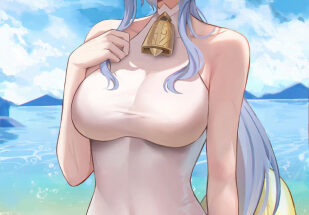 Beachtime with Ganyu in her tight bathingsuit~ [Genshin Impact] hentai 13