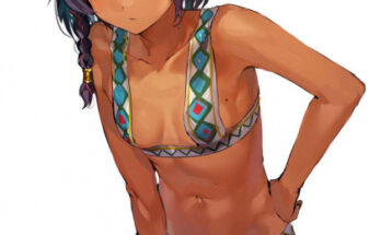 Tanned girl in tribal bikini hentai 21