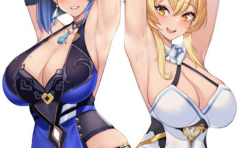 Yelan & Lumine (kuavera) hentai 19