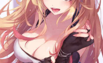 Marin in a Tifa cosplay hentai 17