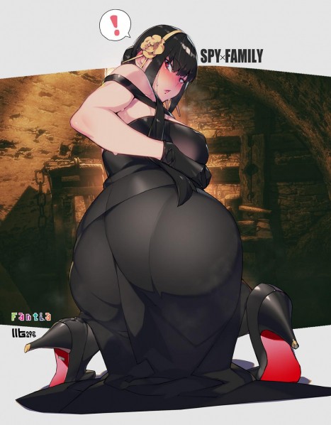 Staring at her butt while on a mission (namaniku atk)[Spy x Family - Yor Briar]