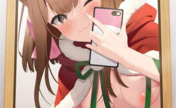 Sending a christmas selfie hentai 1
