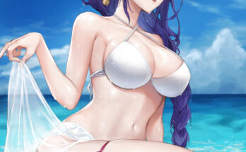 Raiden at the beach hentai 3