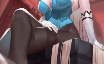 Asuna with crossed legs from below (blazpu) [Blue Archive] hentai 17