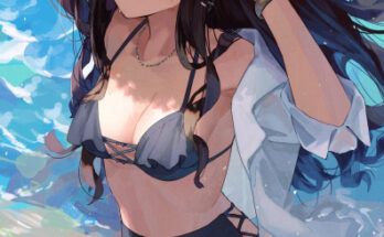 Sitting at the beach hentai 11
