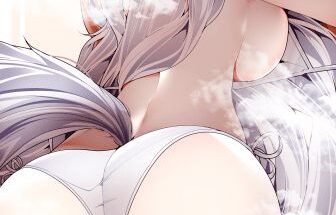 Shinano in white bikini arched back and ass (SAMIP) [Azur Lane] hentai 5