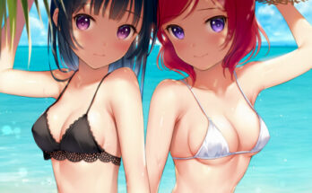 Cant decide if black or white bikini is better hentai 11