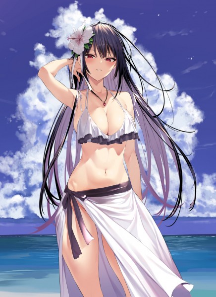 takamine-takane-in-a-white-frilly-bikini-sarong-yuichi-hiiragi-haite-kudasai-takamine-san-hentai.jpeg