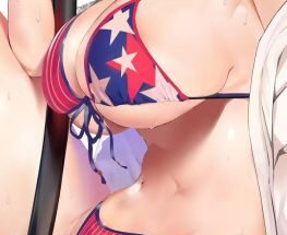 Patriotic bikini hentai 7