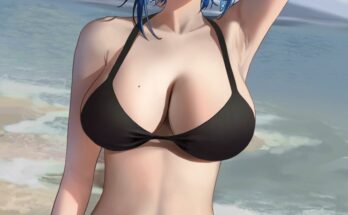 Yelan at the beach hentai 23