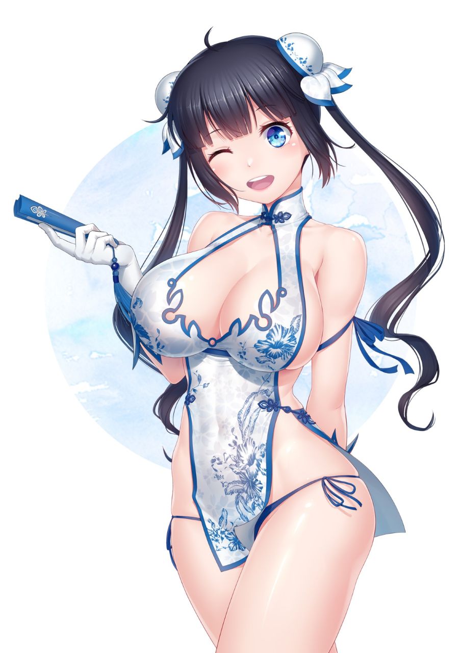 hestia-on-a-chinese-dress-by-anarchojs-is-it-wrong-to-try-to-pick-up-girls-in-a-dungeon.jpg