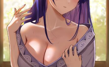 Raiden Shogun Beautiful Breast Cleavage hentai 21