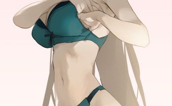 Asuna adjusting her boobs hentai 3