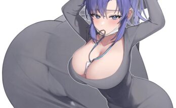 Yuuka tying her hair hentai 7