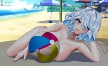 Go to beach with Furina (by me) hentai 13