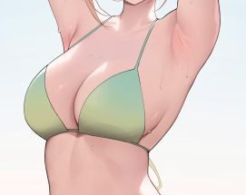 Evelyn in bikini hentai 9